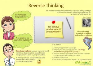Reverse thinking - odwrotne myślenie